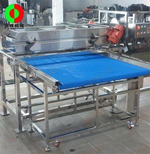 客戶非標定制芋圓震動風干處理設備測試出貨!