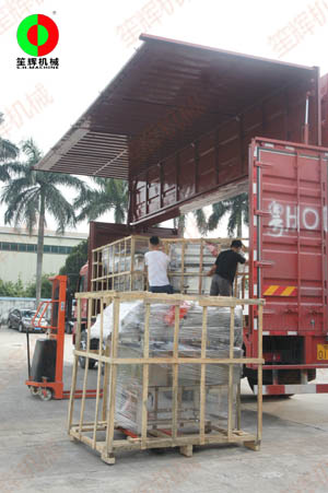 三套渦流洗菜機順利出貨交付山東客戶