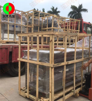 河南客戶訂購的大批蔬果清洗處理生產線順利出貨交付客戶！