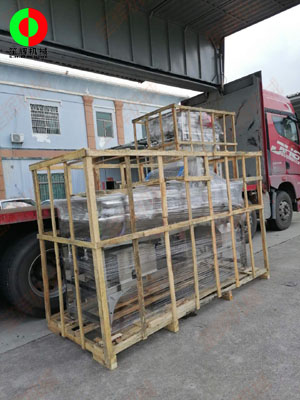 渦流洗菜機組發往山東客戶！