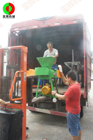 艾草生產線順利檢測調試完成，裝車送往客戶工廠!