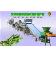 艾葉/艾草加工生產線(切割/清洗/脫水/攪拌/壓實發酵)
